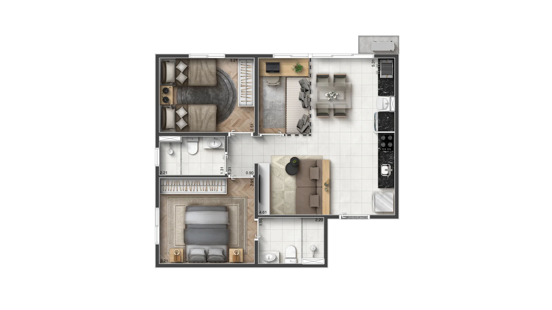 Integra Resort Urbano em Parque Residencial Itapeti, Mogi das Cruzes – foto 46